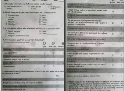 Circulating ‘Cohesion’ BRIT Questionnaire in Buxton School Raises Eyebrows